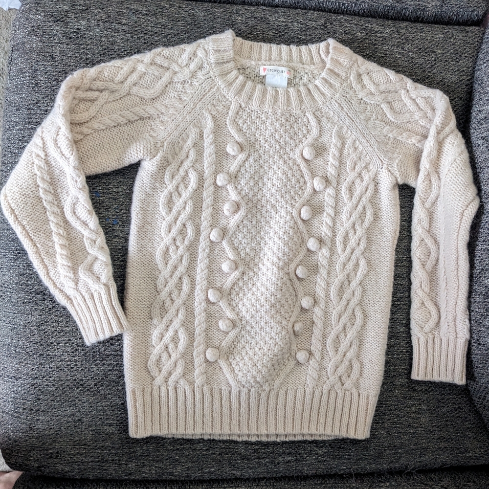 Crewcuts Cable Knit Sweater in Cream